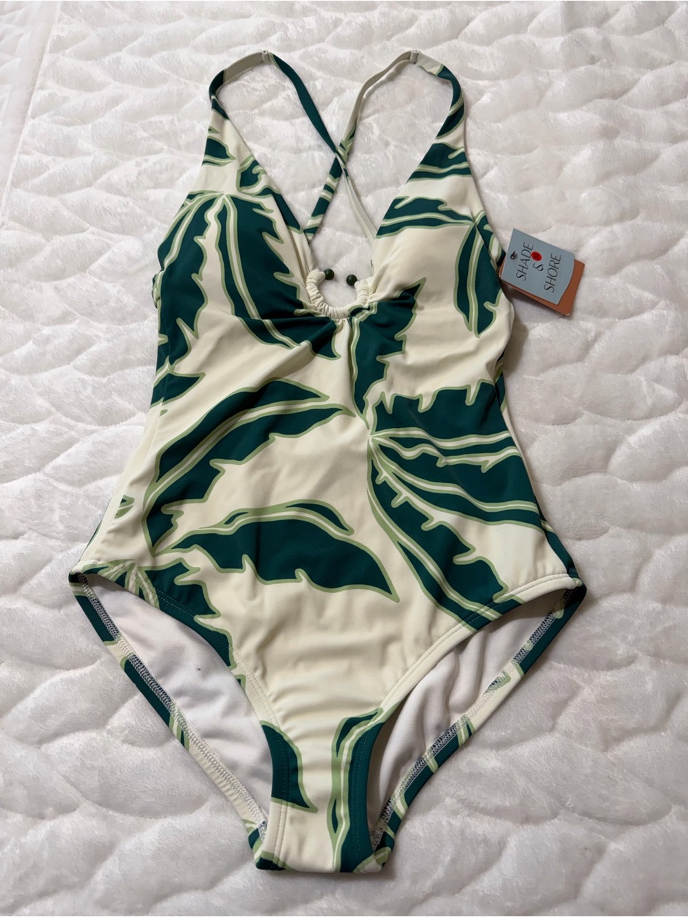 NEW! Shade & Shore Tropical One-Piece Swimsuit size XS